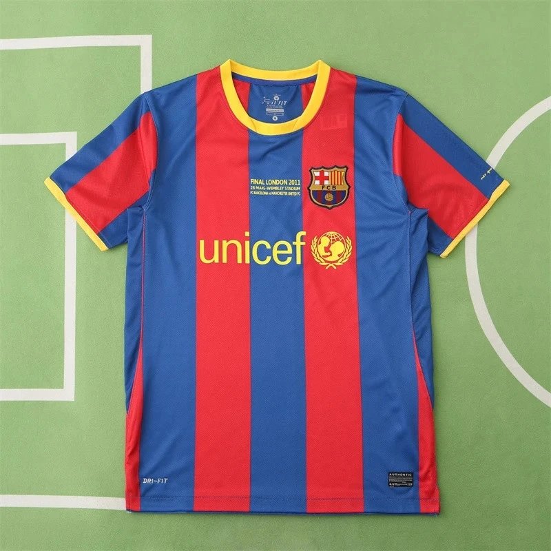 10/11 Barcelona Home Retro Shirt