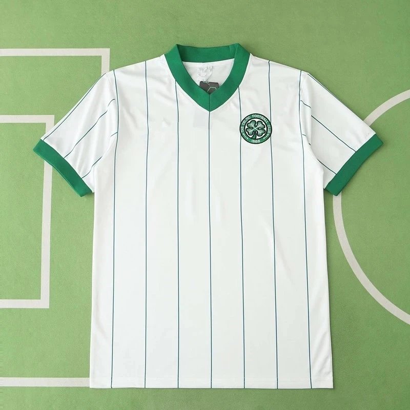 84/86 Celtic Away White Retro Shirt