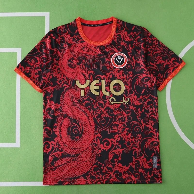25/26 Sheffield United Red and Black Year of the Snake Special Concept Shirt