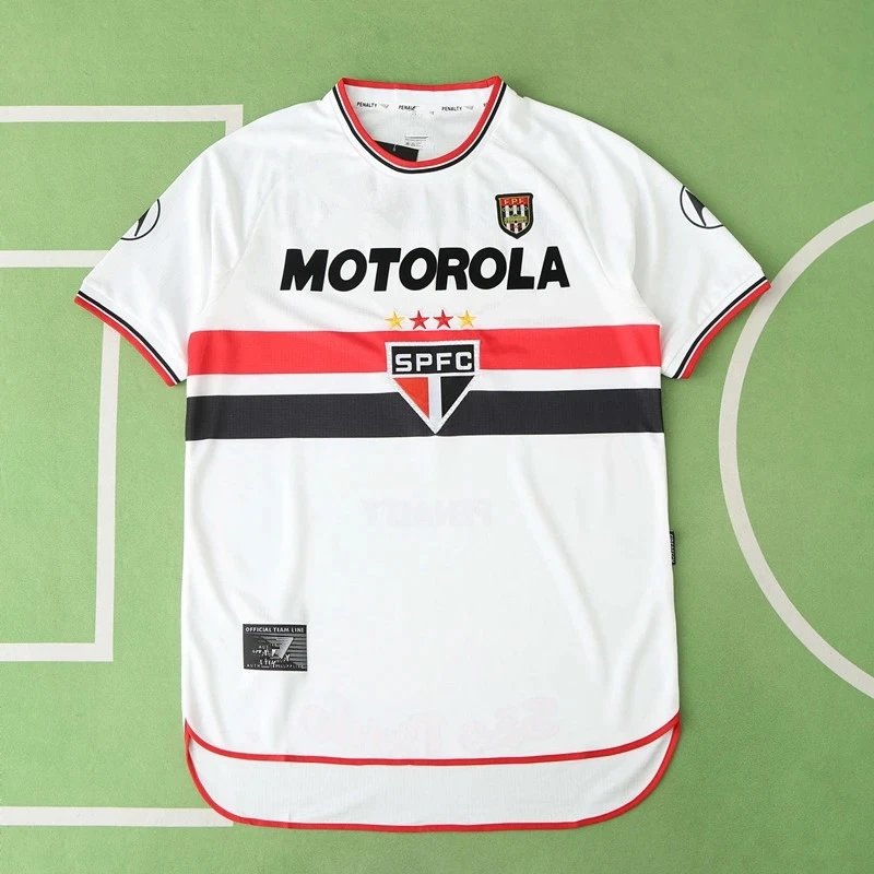 2000 Sao Paulo Home White Retro Shirt