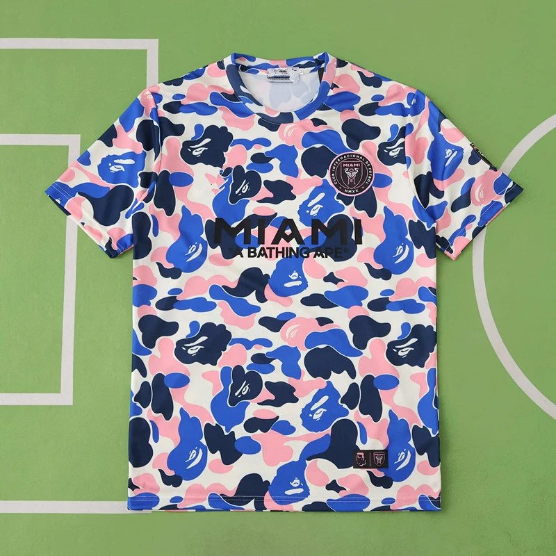 25/26 Miami Ape Head Pink Blue Shirt