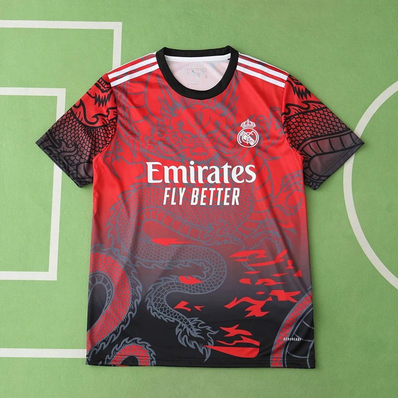 24/25 Real Madrid Red Longtai Special Concept Shirt