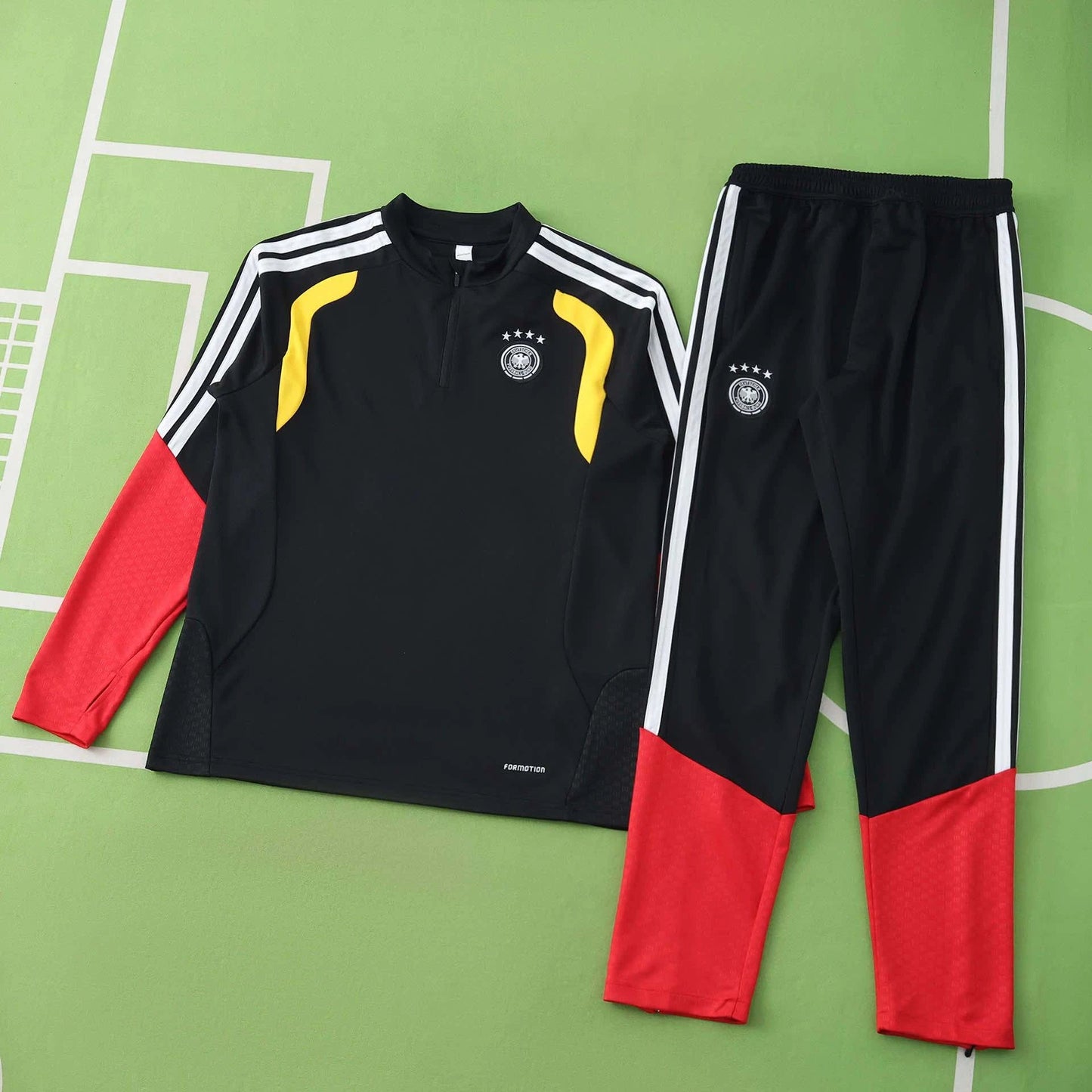 25/26 Germany Black and Red Arm Training Tracksuit