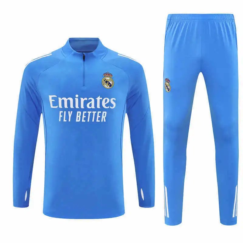 25/26 Real Madrid Blue Training Tracksuit