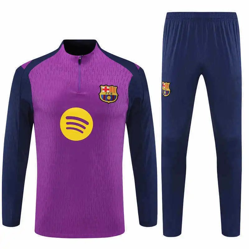25/26 FC Barcelona purple dark blue Training Tracksuit