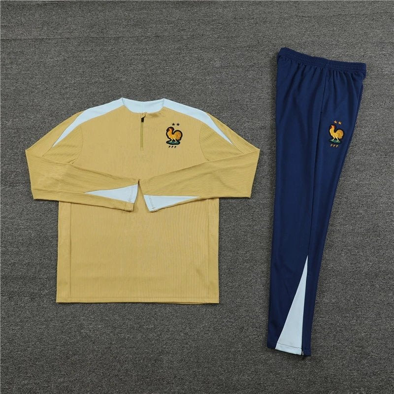 24/25 French gold Training Tracksuit