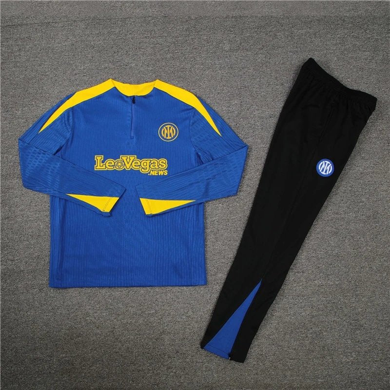 24/25 Inter Milan Blue Yellow Shoulder Training Tracksuit