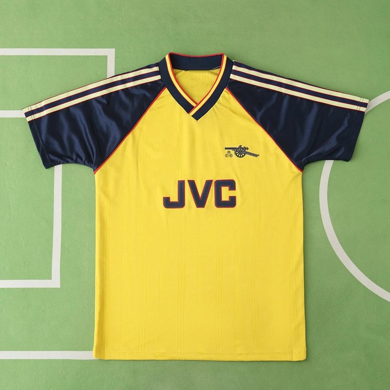88/90 Arsenal Away Yellow Retro Shirt