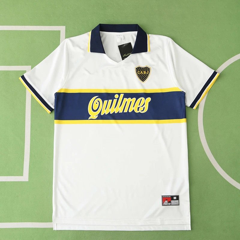 96/97 Boca Away White Retro Shirt