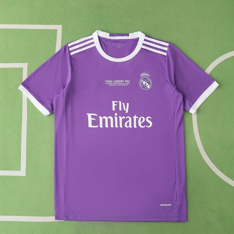 16/17 Real Madrid Away Purple Retro Shirt