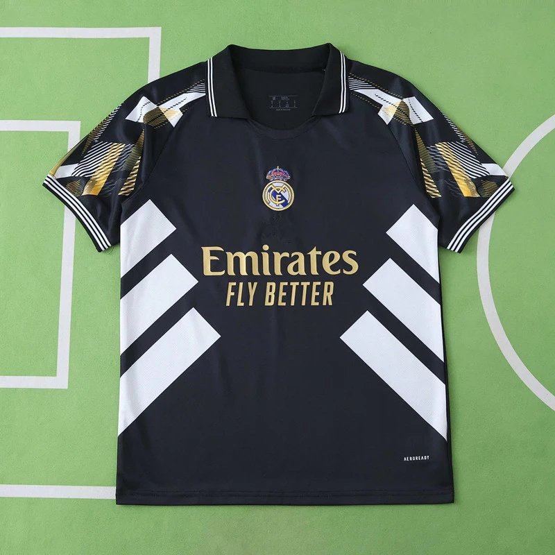 25/26 Real Madrid Black and White Special Concept Shirt