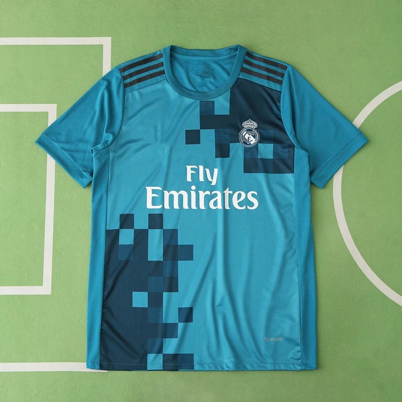 17/18 Real Madrid Second Green Retro Shirt