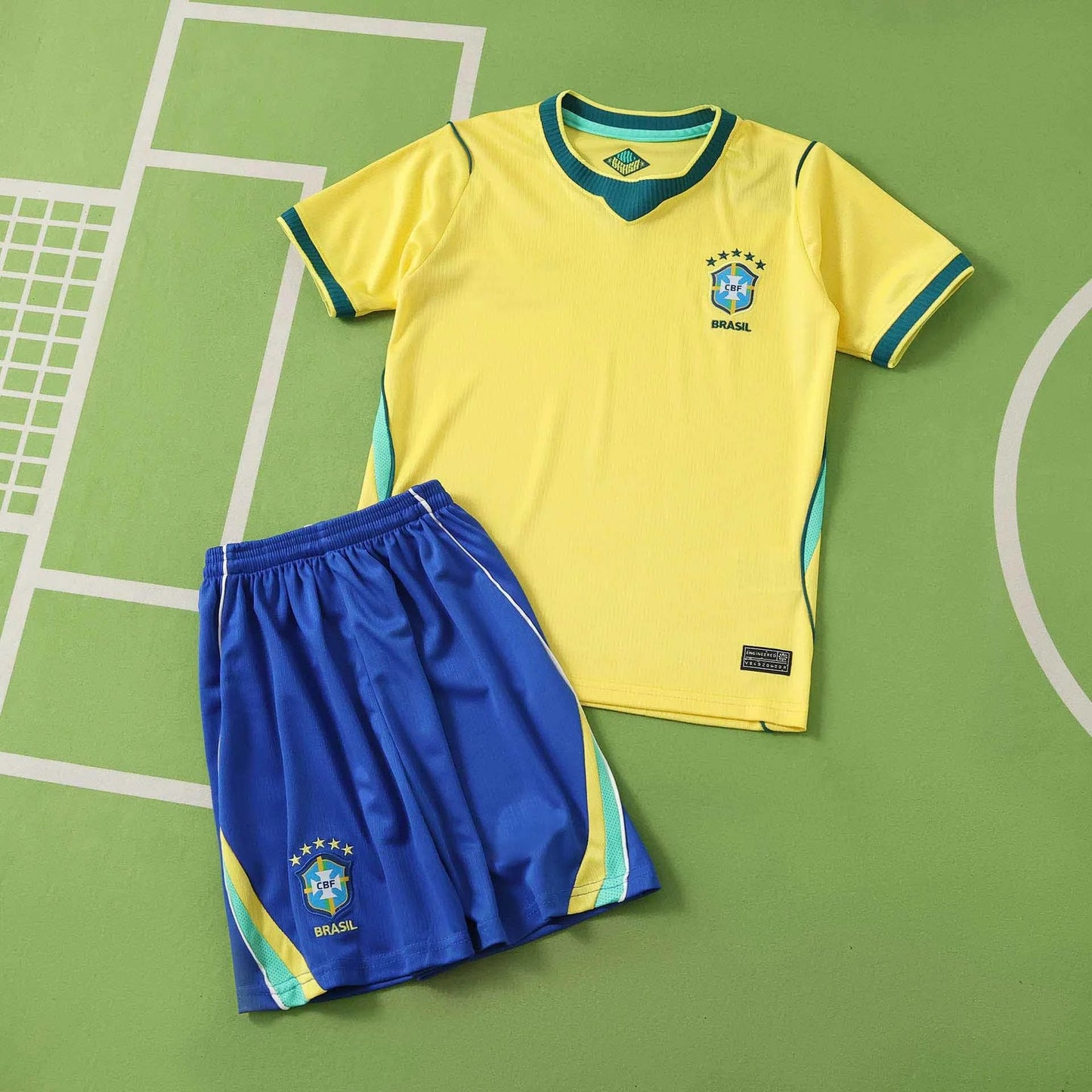 2026 World Cup Brazil Home Player Version Youth Kit