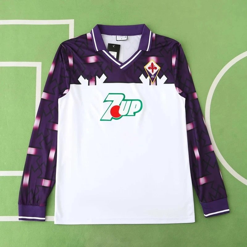 92/93 Fiorentina Away Long Sleeve Retro Shirt