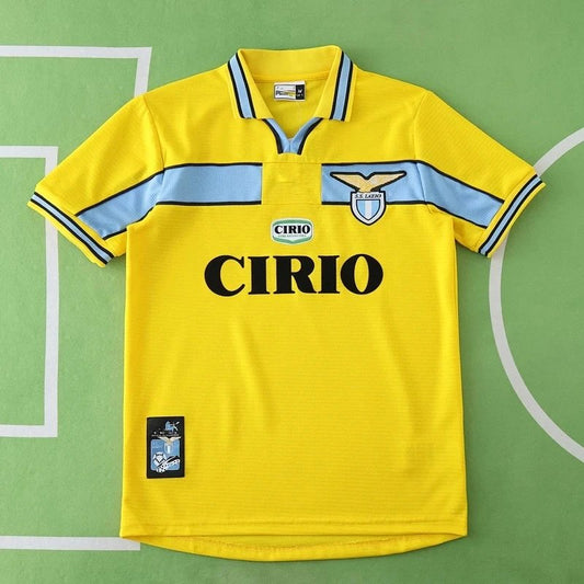 98/99 Lazio Erke Yellow Retro Shirt