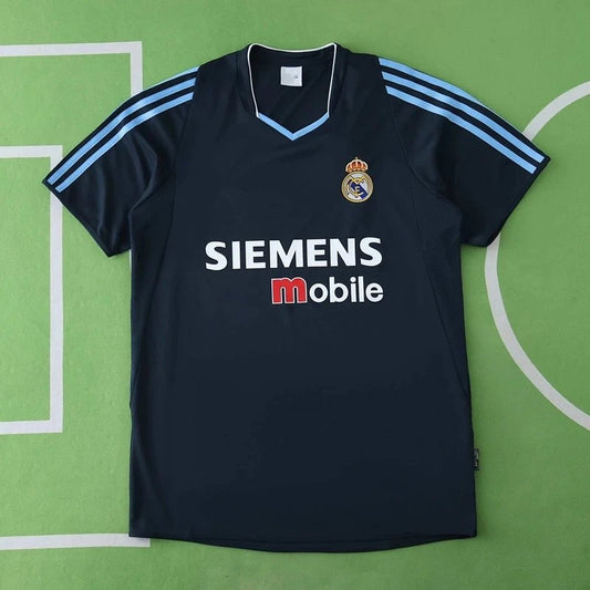 03/04 Real Madrid Away Dark Blue Retro Shirt