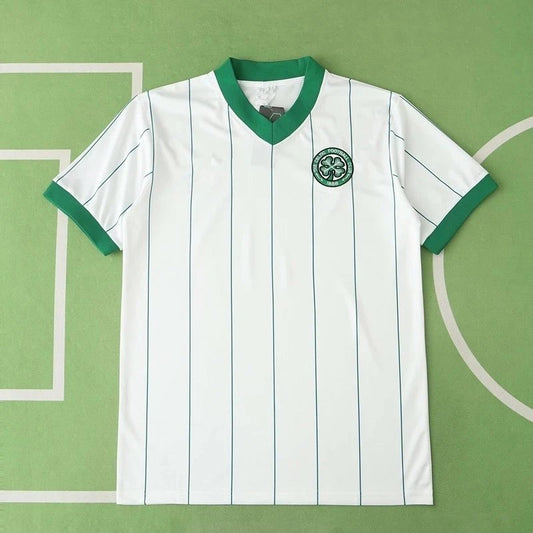 84/86 Celtic Away White Retro Shirt