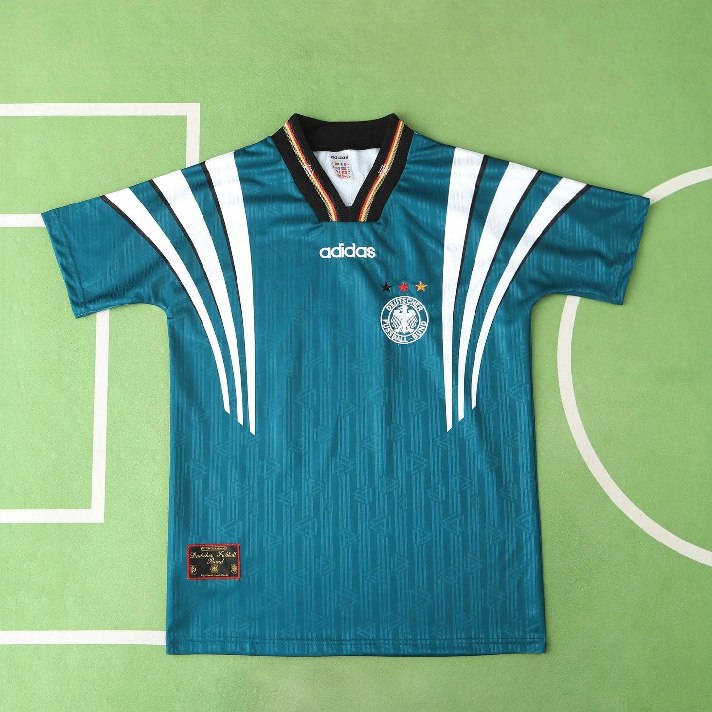 1996 Germany Away Green Shirt