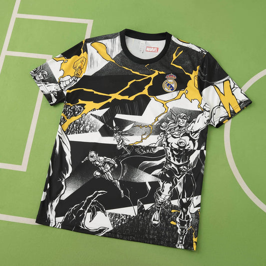25/26 Real Madrid Marvel Black Special Concept Shirt