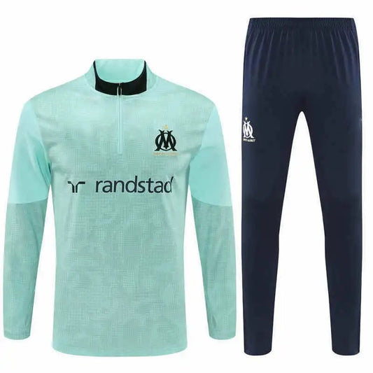 25/26 Marseille Lake Blue Training Uniform Semi-Pull Set