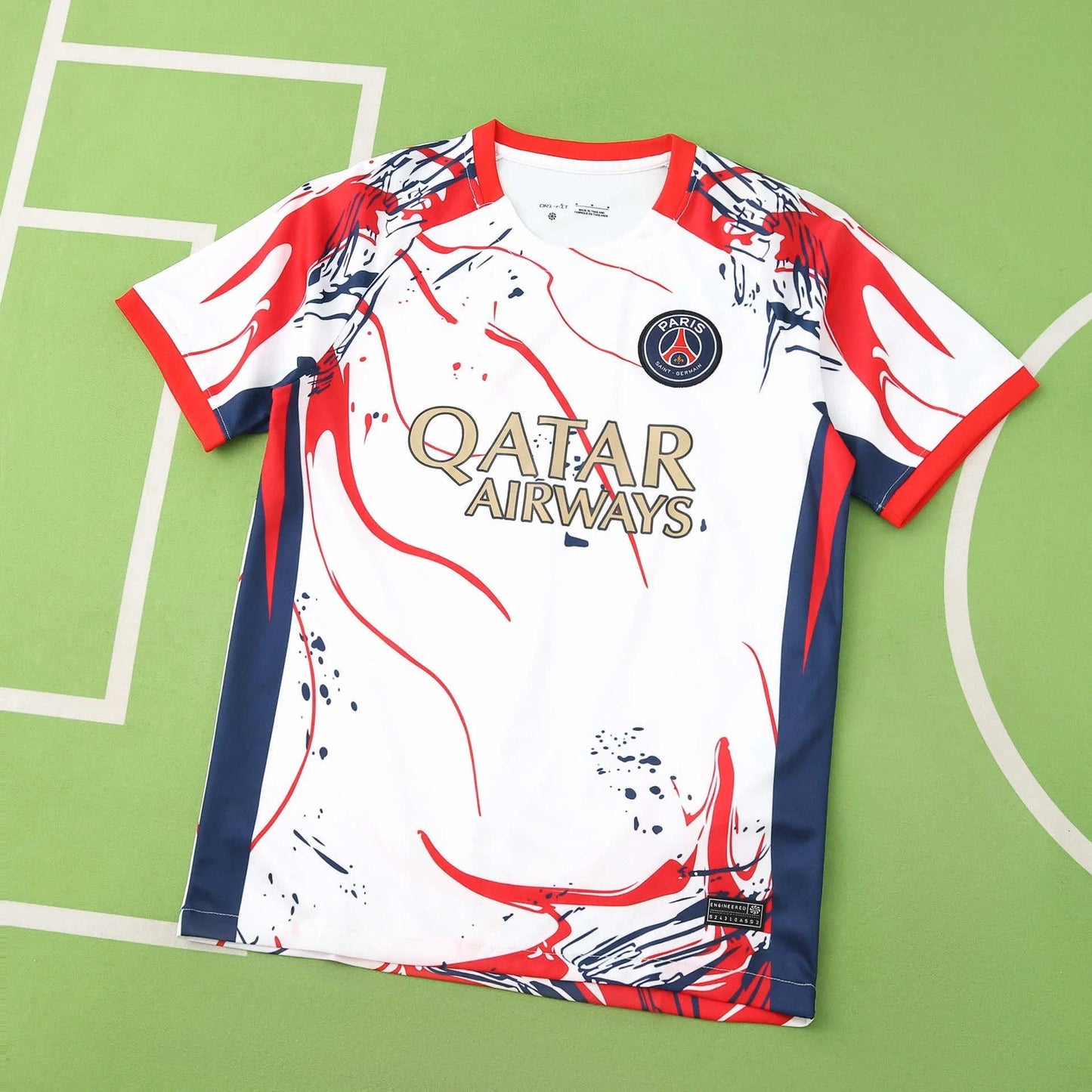 25/26 PSG White Red And Blue Training Uniform Shirt