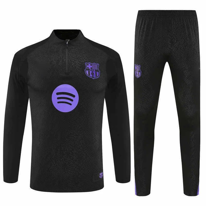 25/26 FC Barcelona Black Training Tracksuit