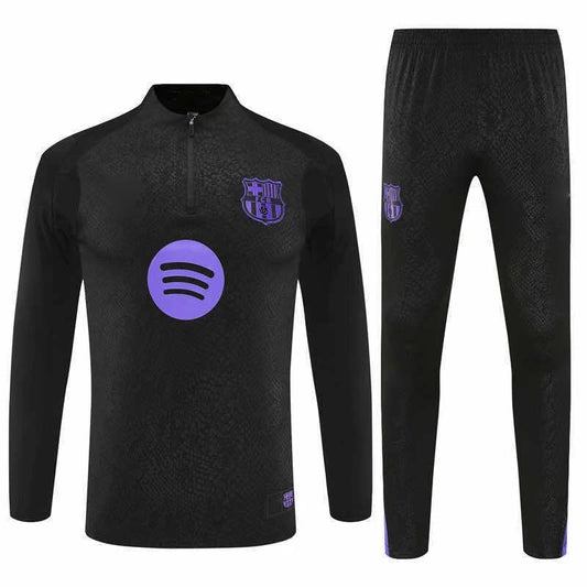 25/26 FC Barcelona Black Training Tracksuit