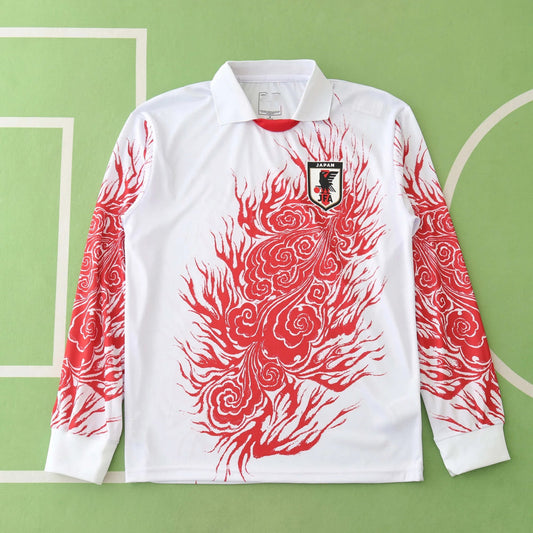 24/25 Japan Y-3 White Red Special Concept Long Sleeve Shirt