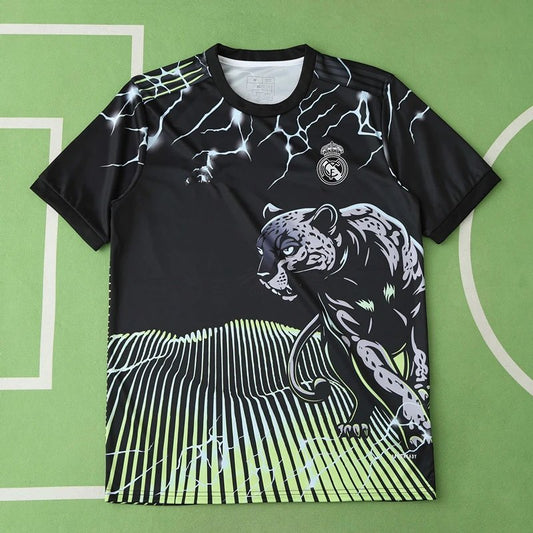 24/25 Real Madrid Black Green Leopard Special Concept Shirt