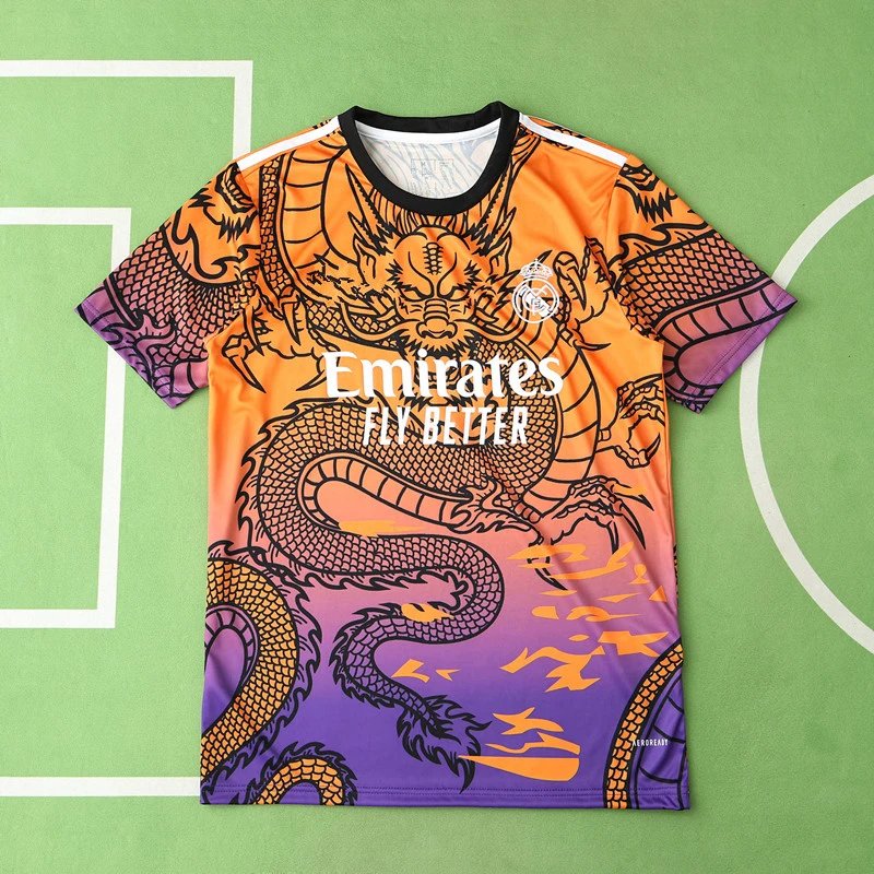 24/25 Real Madrid Yellow and Purple Special Concept Shirt