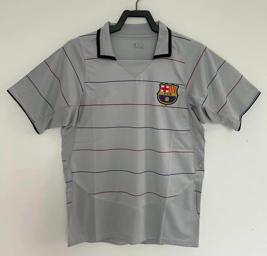 FC Barcelona 2003/2004 Grey Away Retro Shirt Grey