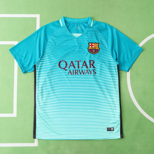 FC Barcelona 2016/2017 Retro Shirt Turquoise