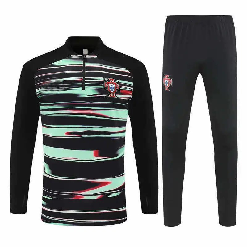 25/26 Portugal Black and Green Graffiti Training Tracksuit