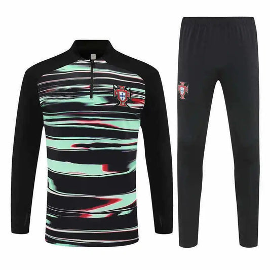 25/26 Portugal Black and Green Graffiti Training Tracksuit