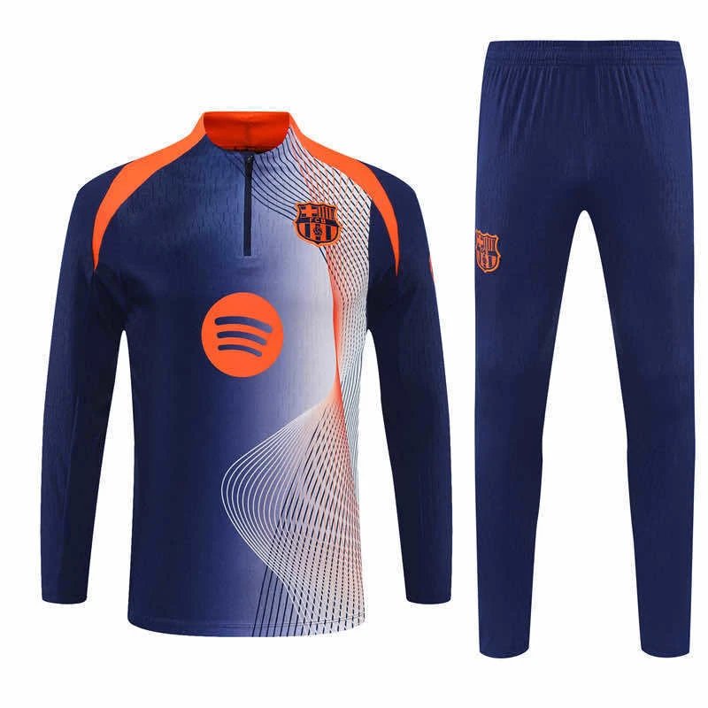 25/26 FC Barcelona Blue and White Training Tracksuit