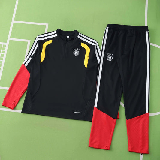 25/26 Germany Black and Red Arm Training Tracksuit