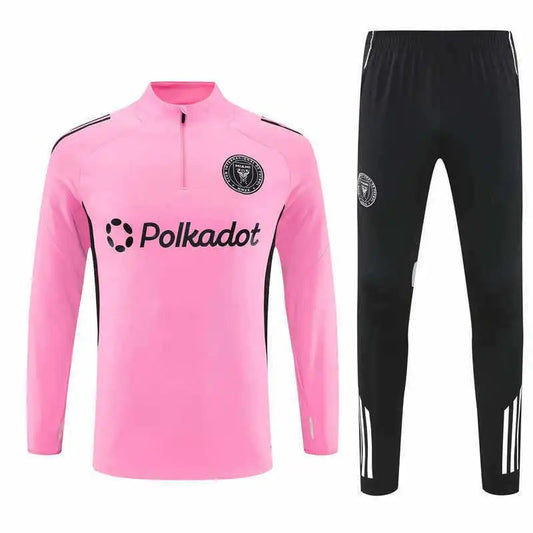 25/26 Inter Miami Pink Training Uniform Semi-Pull Training Tracksuit