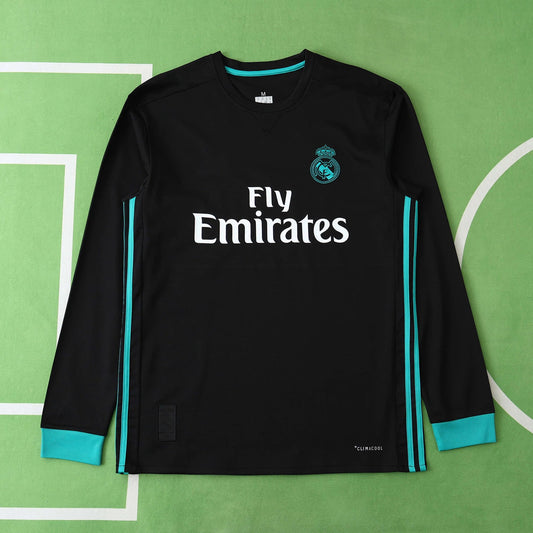 17/18 Real Madrid Away Long Sleeve Retro Shirt