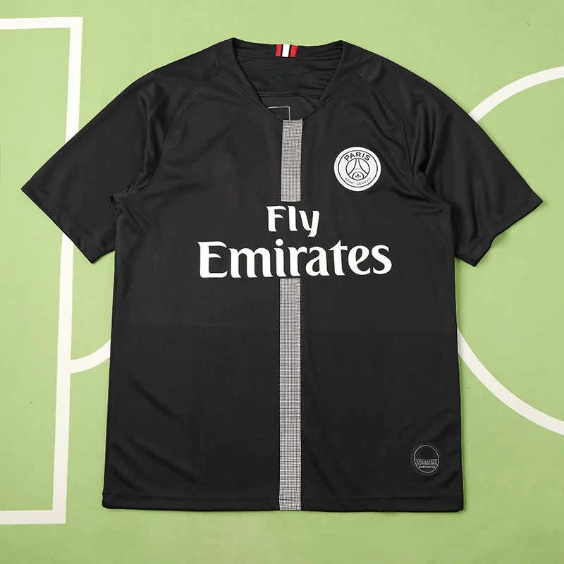 18/19 Jordan X PSG Black Home Shirt Player Version