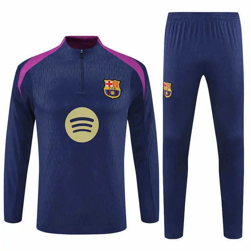 25/26 FC Barcelona Dark Blue Purple Training Tracksuit