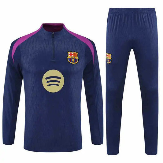 25/26 FC Barcelona Dark Blue Purple Training Tracksuit