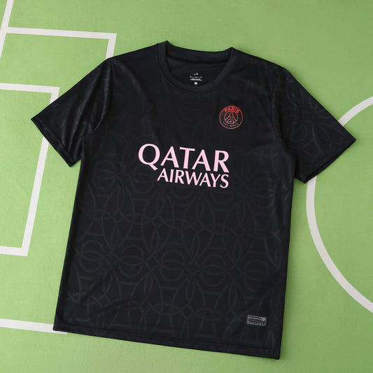 25/26 PSG Black Dark Pattern Training Shirt