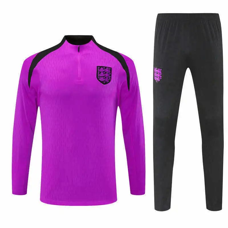 25/26 England Purple Black Shoulder Training Tracksuit