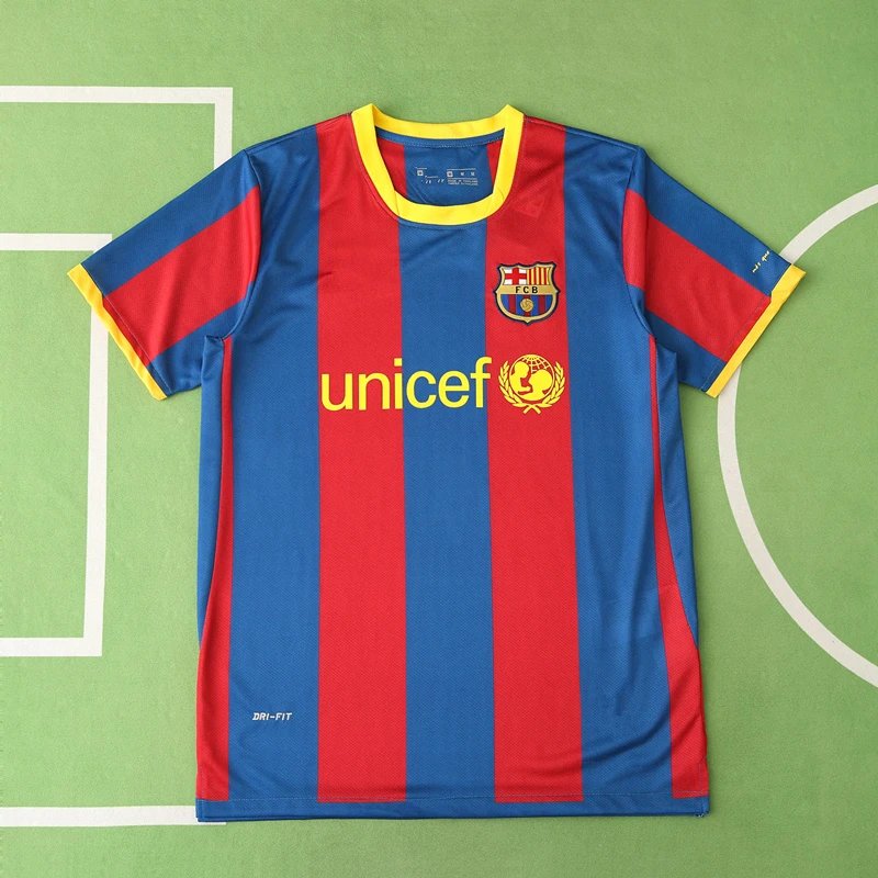 10/11 FC Barcelona Home Retro Shirt