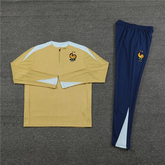 24/25 French gold Training Tracksuit