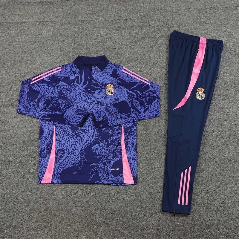 24/25 Real Madrid Purple Dragon Training Tracksuit