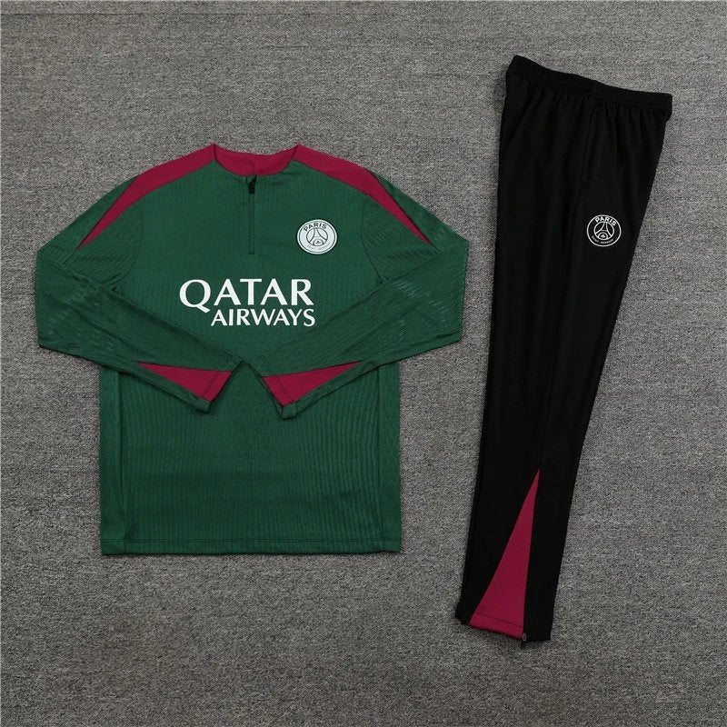 24/25 PSG Green Red Training Tracksuit