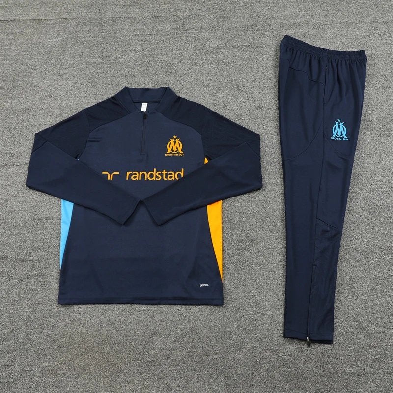 24/25 Marseille Dark Blue Training Tracksuit