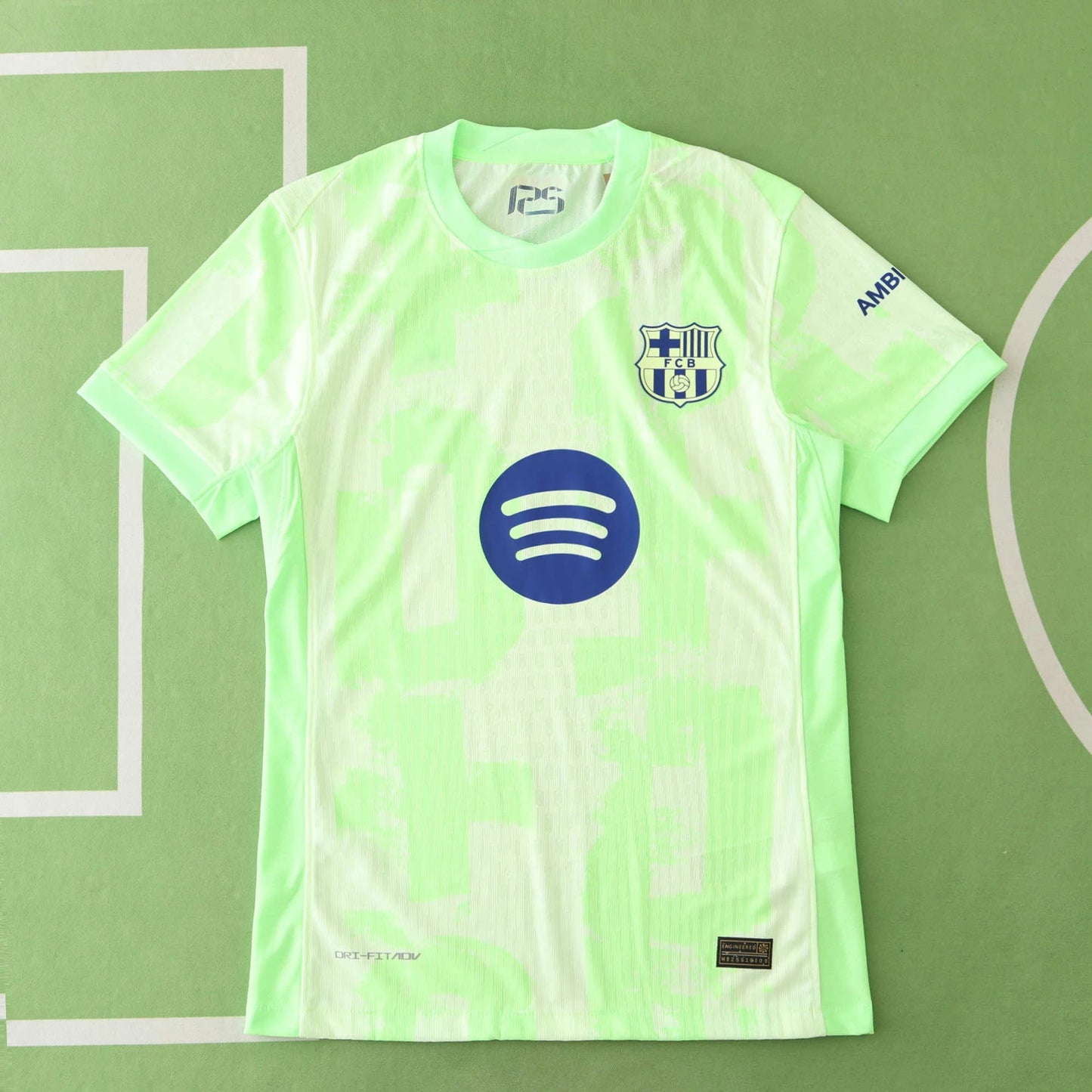 FC Barcelona 2024/2025 125th Anniversary Lime Green Jersey Player Version