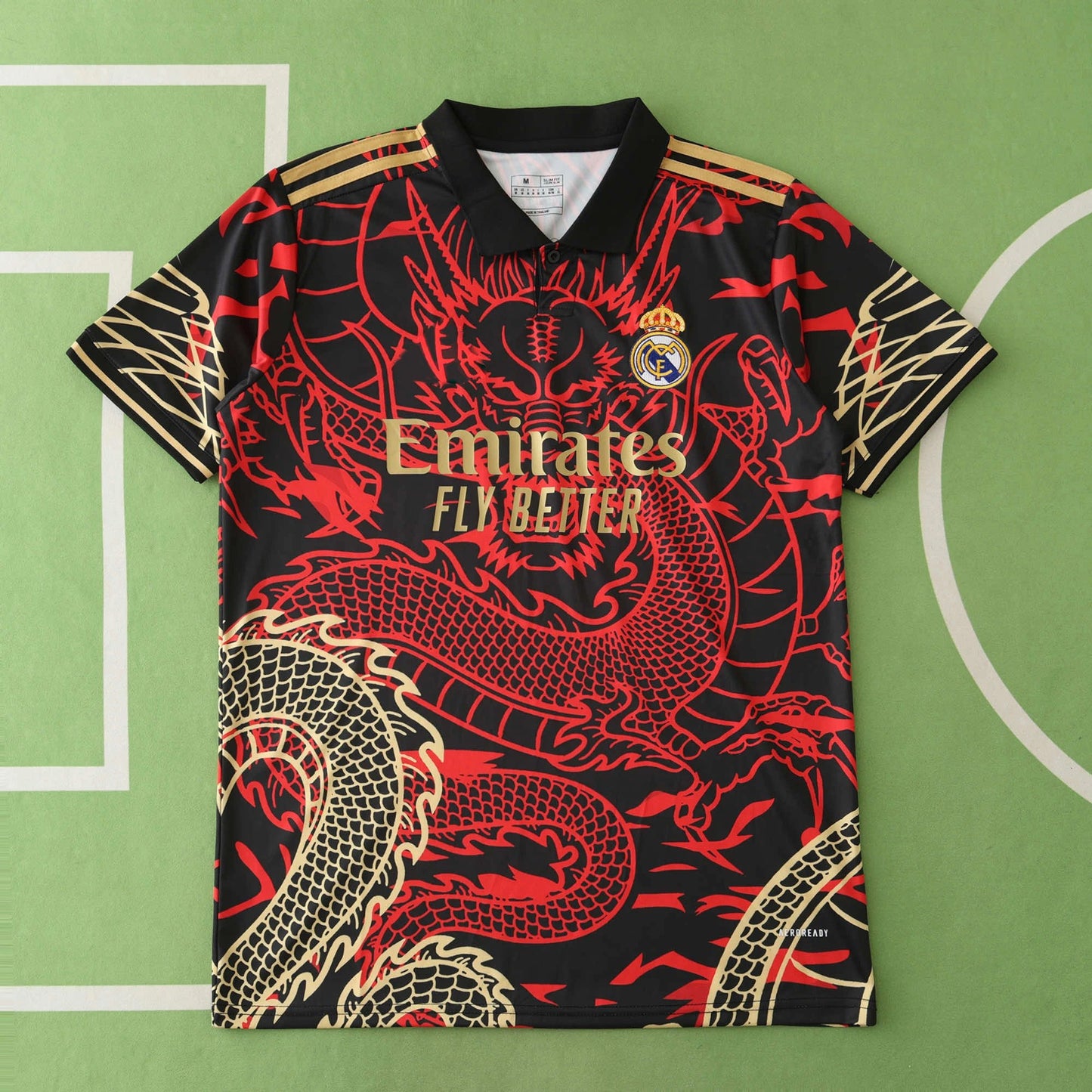 24/25 Real Madrid Black Red Chinese Dragon Special Concept Shirt